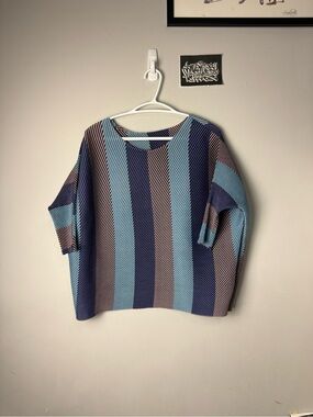 Pleatsme Issey Miyake Offshoulder Top
